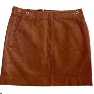 Brown corduroy miniskirt size 2